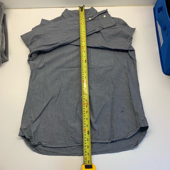 Grey/blue Cotton Tradlands Button Down - Picture 9 of 11